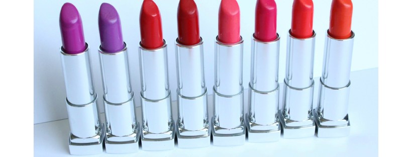 maybelline lipsticks makeup beauty cosmetics swatch