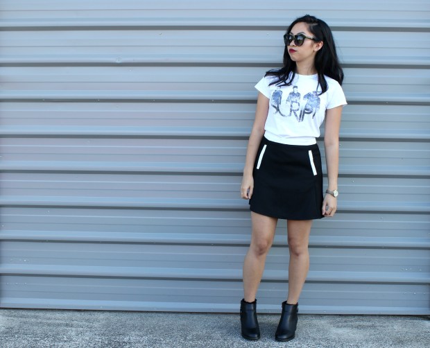 ootd band the script outfit