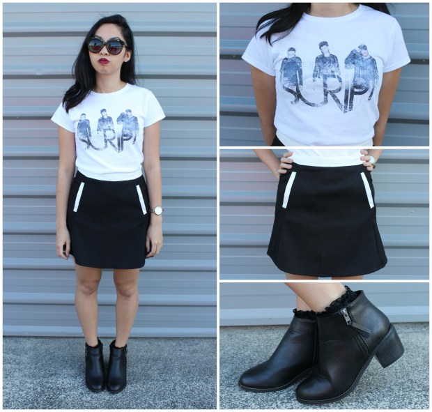 ootd band the script outfit