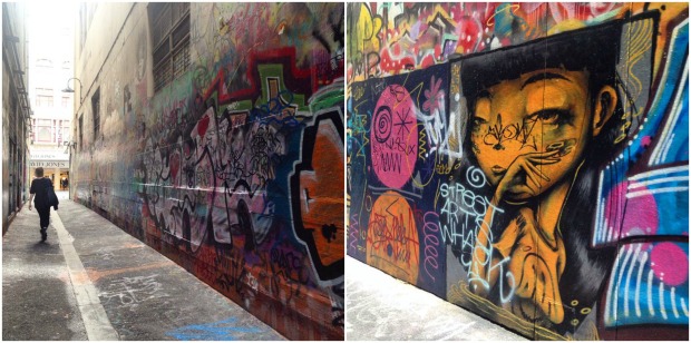 melbourne grafitti artwork street laneways