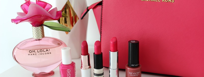 pink lipsticks nail polish beauty
