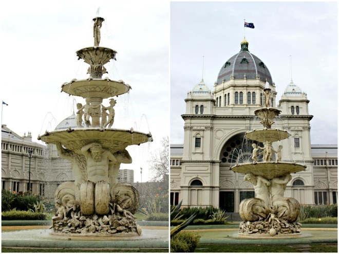 melbourne carlton gardens royal exhibition building fountain building architecture
