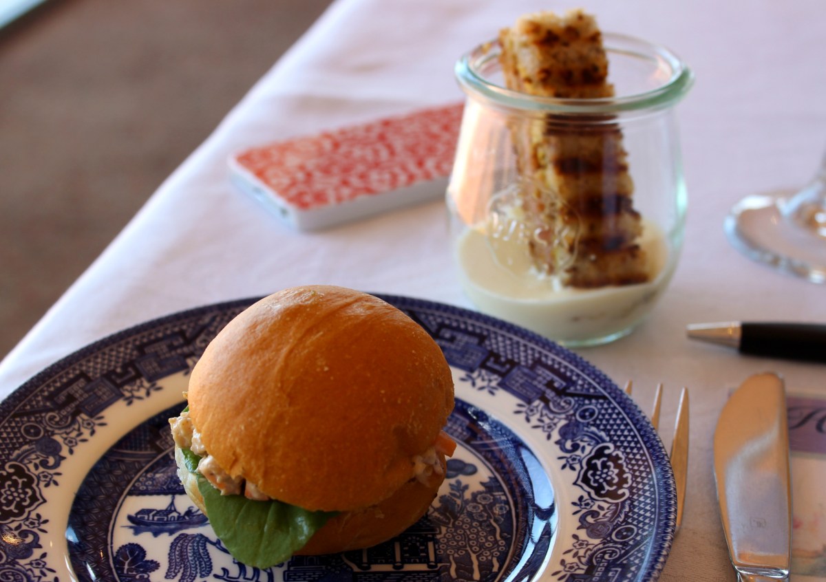 waipuna hotel high tea food chicken slider croque-monsieur