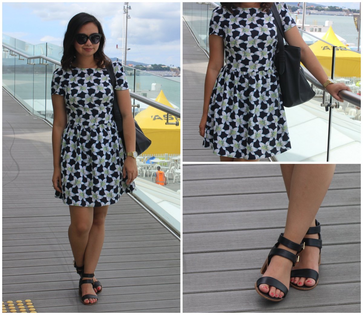 ootd outfit fashion floral dress