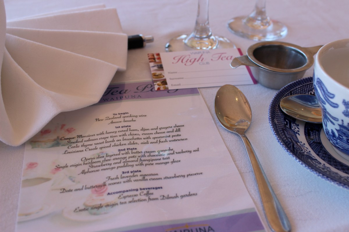 waipuna high tea menu food