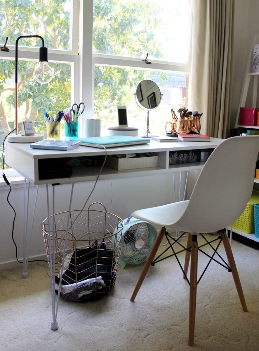 desk office space home style room decor