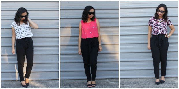 work style ootd outfit high waisted pants lookbook