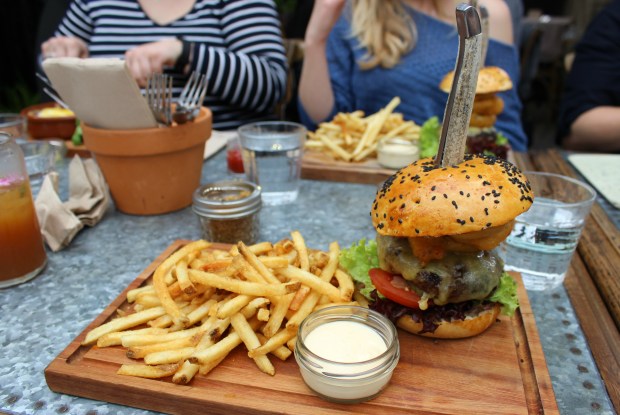 The Garden Shed burger
